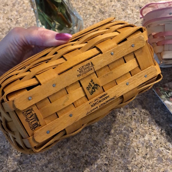 2 Longaberger Horizon of Hope 2000 Baskets Handmade Baskets - Picture 6 of 16